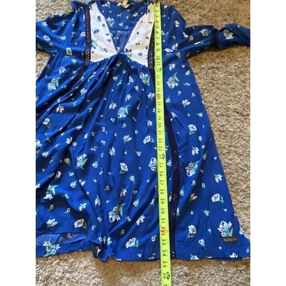 Matilda Jane Dress Day Tripping Womens Size Small Blue White Boho Floral - Picture 9 of 9